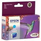Original Epson Cyan Ink Cartridge 6.5ml T0802 - Free UK Delivery